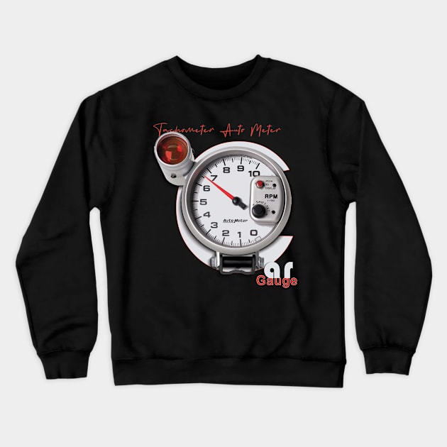 Car Gauge Crewneck Sweatshirt by TeeText